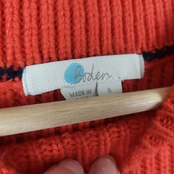 Boden Wool Alpaca Chunky Knit Bell Sleeve Pullover Mock Neck Leah Sweater | S - Picture 5 of 10